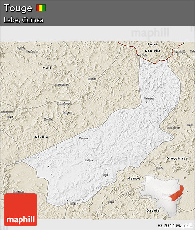 Classic Style 3D Map of Touge