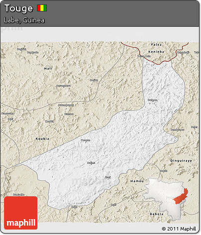 Classic Style 3D Map of Touge
