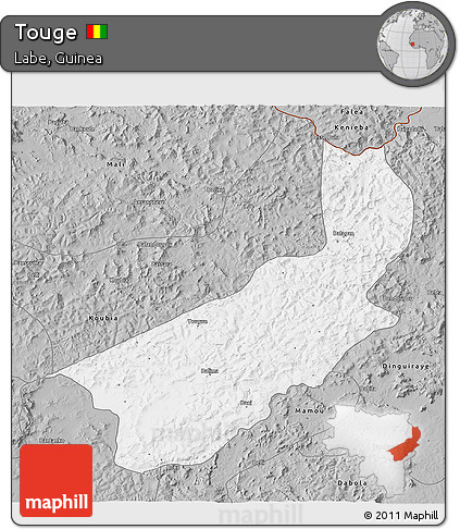 Gray 3D Map of Touge
