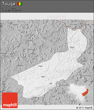 Gray 3D Map of Touge