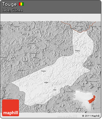 Gray 3D Map of Touge