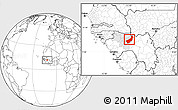 Blank Location Map of Touge, highlighted parent region