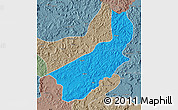 Political Map of Touge, semi-desaturated