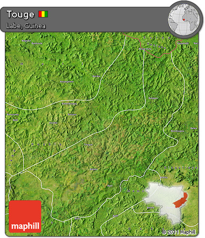 Satellite Map of Touge