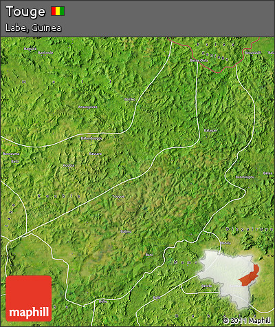 Satellite Map of Touge