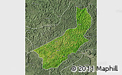 Satellite Map of Touge, semi-desaturated