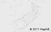 Silver Style Map of Touge, single color outside