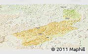 Physical Panoramic Map of Touge, lighten