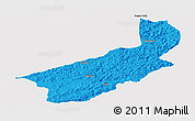 Political Panoramic Map of Touge, cropped outside