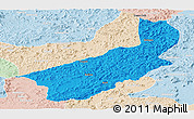 Political Panoramic Map of Touge, lighten
