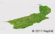 Satellite Panoramic Map of Touge, cropped outside