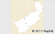 Classic Style Simple Map of Touge, single color outside