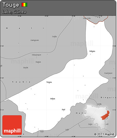 Gray Simple Map of Touge