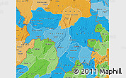 Political Shades Map of Nzerekore