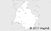 Silver Style Simple Map of Yomou