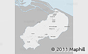 Gray 3D Map of I-1  Barima, single color outside