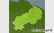 Physical 3D Map of I-1  Barima, darken