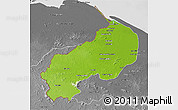 Physical 3D Map of I-1  Barima, desaturated
