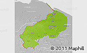 Physical 3D Map of I-1  Barima, lighten, desaturated