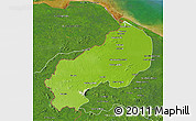 Physical 3D Map of I-1  Barima, satellite outside