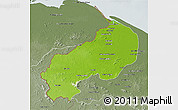 Physical 3D Map of I-1  Barima, semi-desaturated