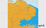 Political 3D Map of I-1  Barima