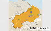 Political 3D Map of I-1  Barima, shaded relief outside