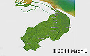 Satellite 3D Map of I-1  Barima, single color outside