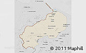 Shaded Relief 3D Map of I-1  Barima, desaturated