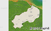 Shaded Relief 3D Map of I-1  Barima, satellite outside