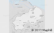 Silver Style 3D Map of I-1  Barima