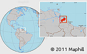 Gray Location Map of I-1  Barima