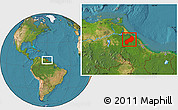 Satellite Location Map of I-1  Barima