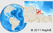 Shaded Relief Location Map of I-1  Barima, highlighted parent region