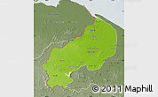 Physical Map of I-1  Barima, semi-desaturated