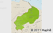 Physical Map of I-1  Barima, shaded relief outside