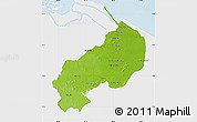 Physical Map of I-1  Barima, single color outside
