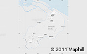 Silver Style Map of I-1  Barima, single color outside
