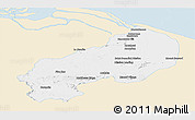 Classic Style Panoramic Map of I-1  Barima, single color outside
