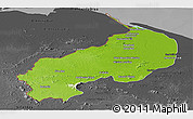 Physical Panoramic Map of I-1  Barima, darken, desaturated