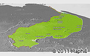Physical Panoramic Map of I-1  Barima, desaturated