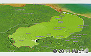 Physical Panoramic Map of I-1  Barima, satellite outside