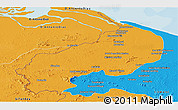 Political Panoramic Map of I-1  Barima
