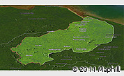Satellite Panoramic Map of I-1  Barima, darken