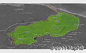 Satellite Panoramic Map of I-1  Barima, desaturated