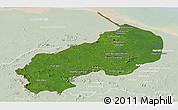 Satellite Panoramic Map of I-1  Barima, lighten