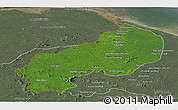 Satellite Panoramic Map of I-1  Barima, semi-desaturated