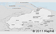 Silver Style Panoramic Map of I-1  Barima