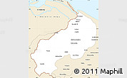 Classic Style Simple Map of I-1  Barima