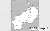 Gray Simple Map of I-1  Barima, cropped outside